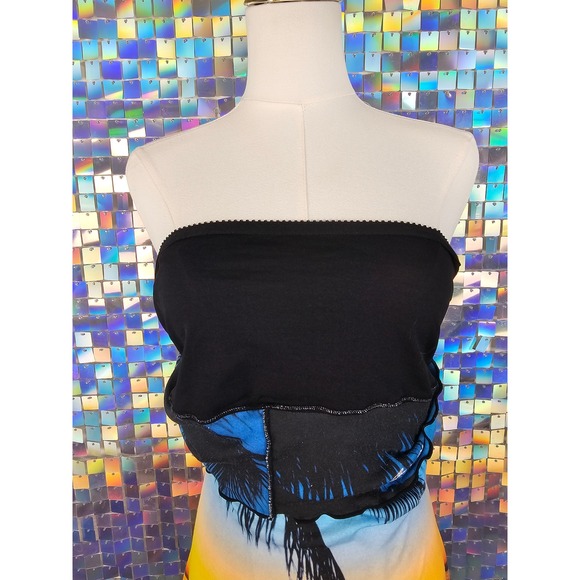 Andrew Chung Vintage‎ Rare Tropical Palm Tree Print Dress - Picture 5 of 5